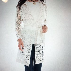 Chico’s Lace Trench Coat